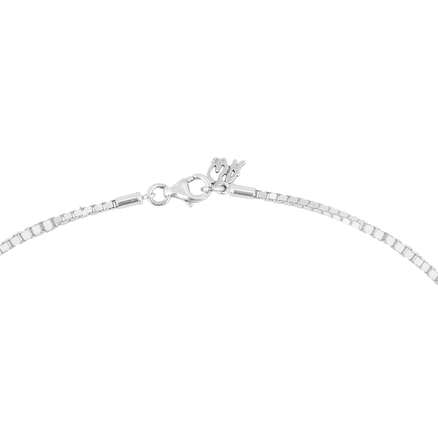 Sterling Silver Variscite Friendship Plaque Necklace