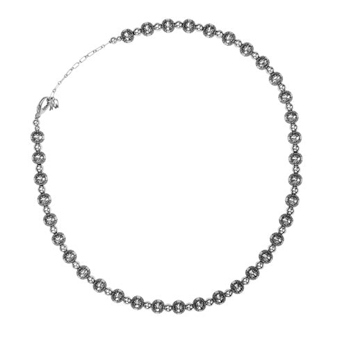 Sterling Silver Native Pearl Bead Necklace, 21 to 24 Inches