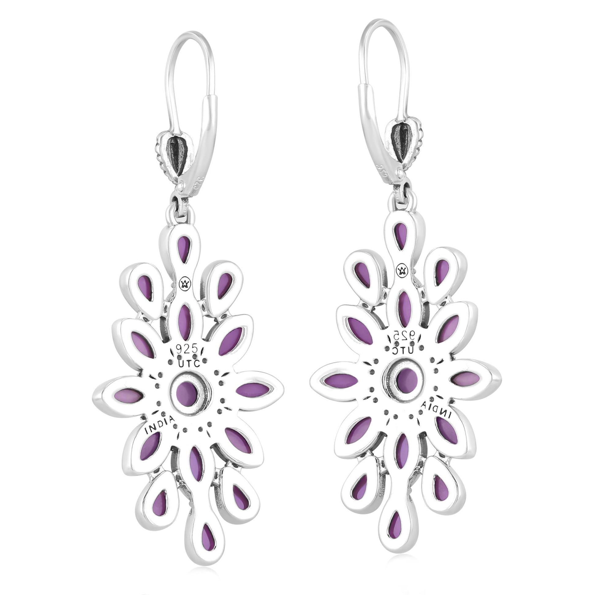 EXCLUSIVELY OURS! Sterling Silver Phosphosiderite Cluster Dangle Earrings