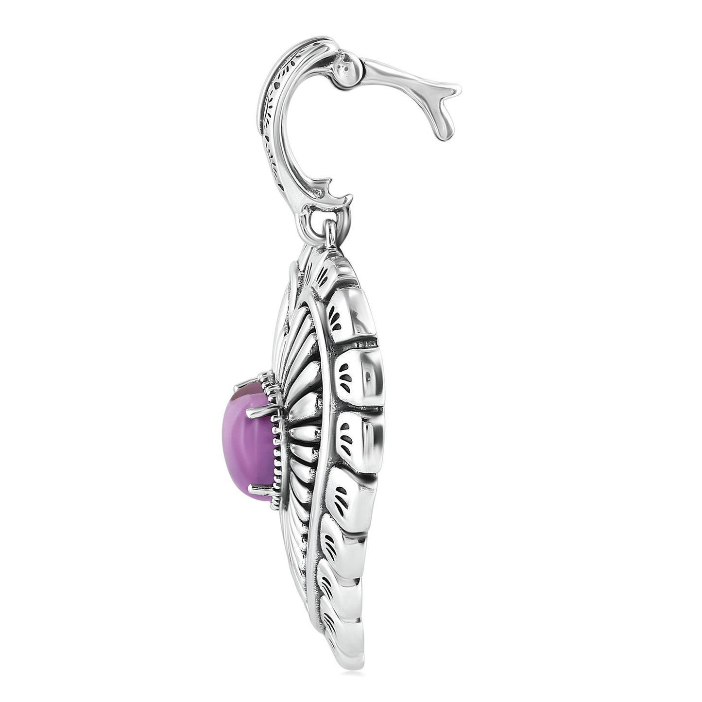 EXCLUSIVELY OURS! Sterling Silver Phosphosiderite Bold Heart Pendant Enhancer