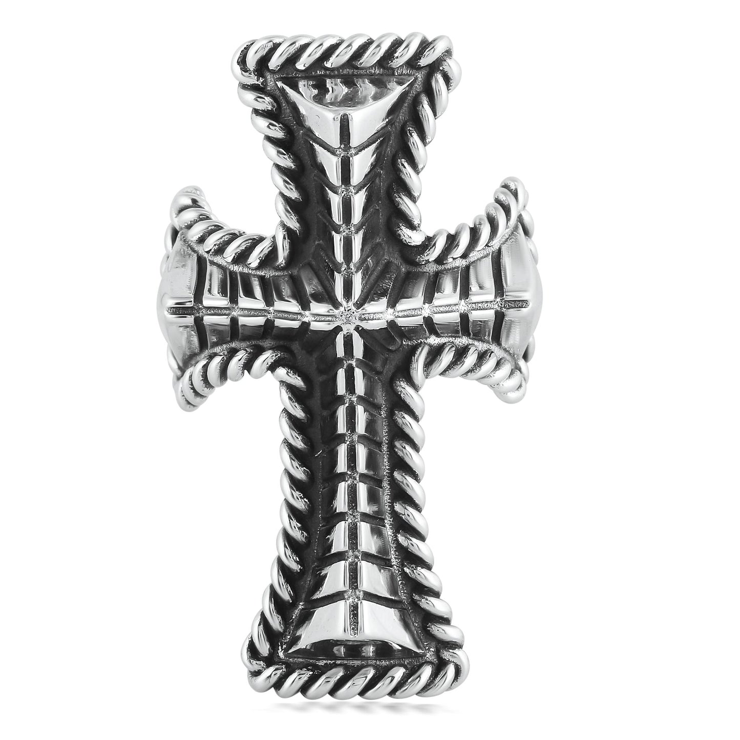EXCLUSIVELY OURS! Sterling Silver Textured Cross Ring