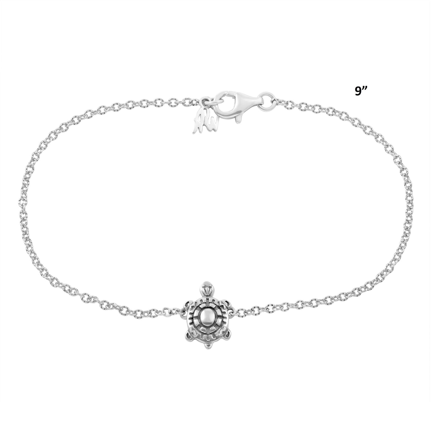 Sterling Silver Turtle Anklet