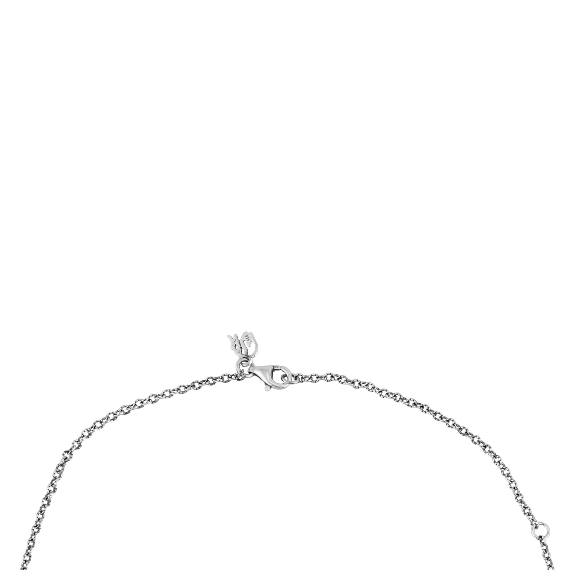 Sterling Silver Sleeping Beauty Turquoise Initial "X" Pendant and Chain Necklace, 17 to 20 Inches
