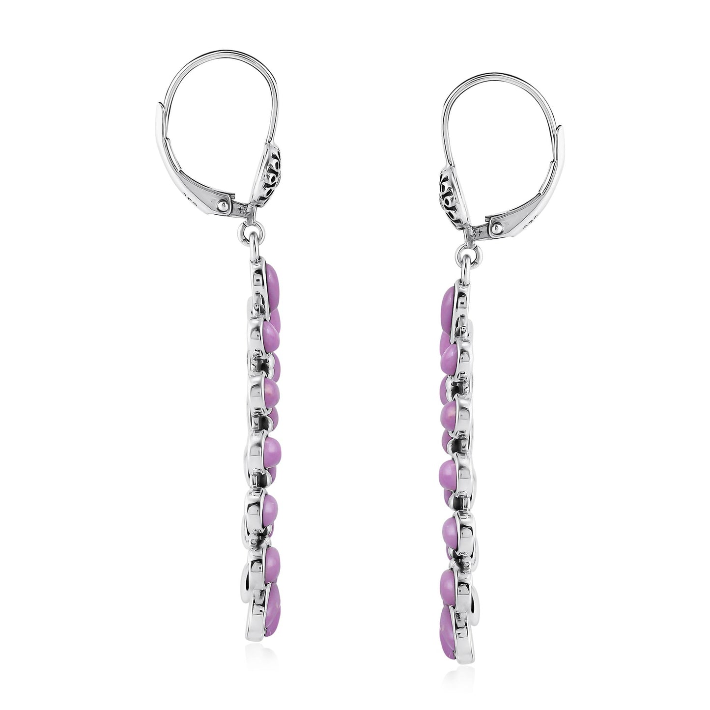 EXCLUSIVELY OURS! Sterling Silver Phosphosiderite Open Teardrop Dangle Earrings