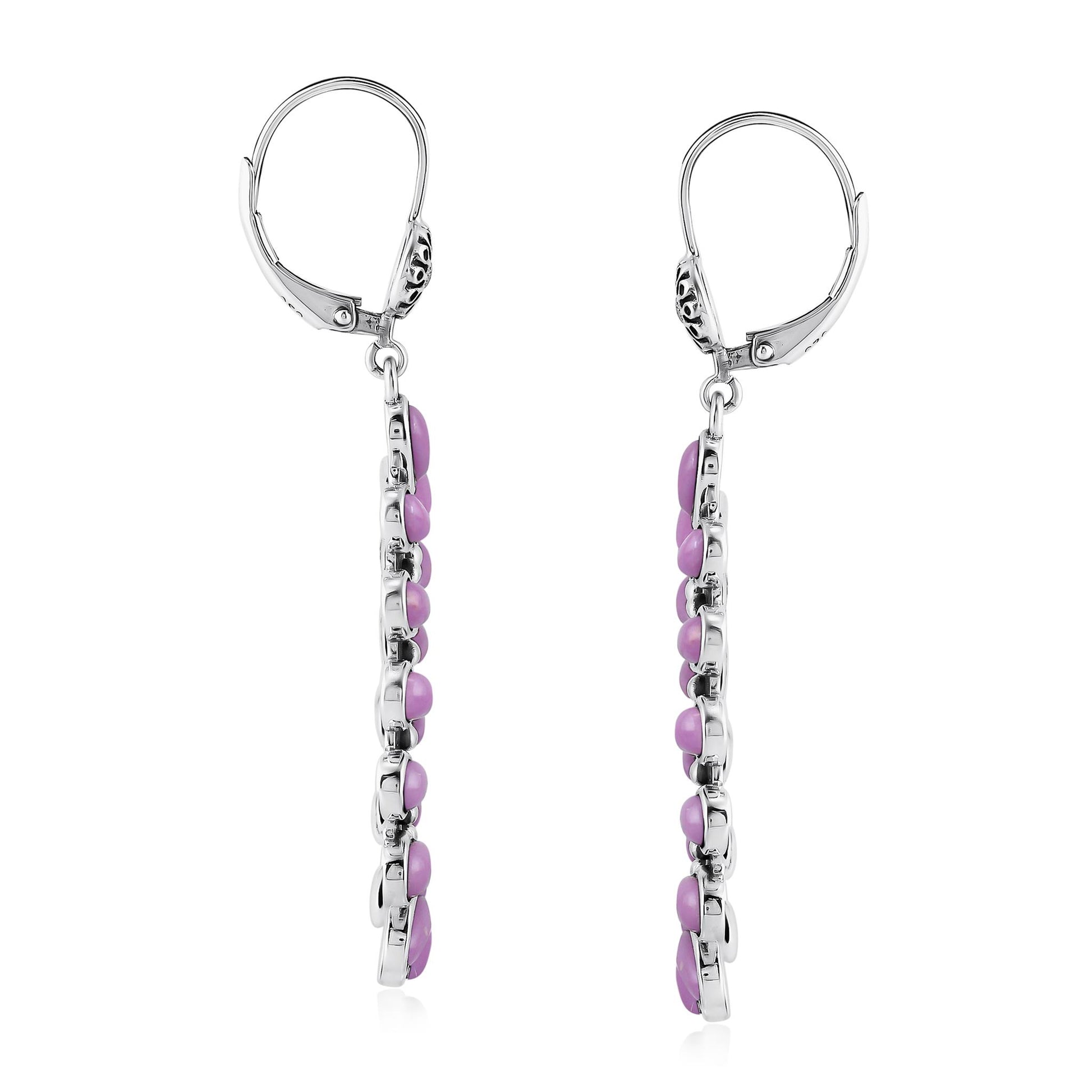 EXCLUSIVELY OURS! Sterling Silver Phosphosiderite Open Teardrop Dangle Earrings