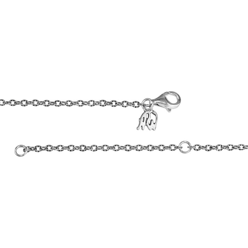 Sterling Silver Blue Turquoise Gemstone Turtle Necklace, 17 to 20 Inches