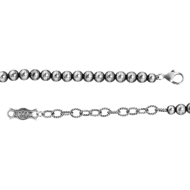 Sterling Silver Unakite Naja Squash Blossom Necklace, 17 to 20 Inches