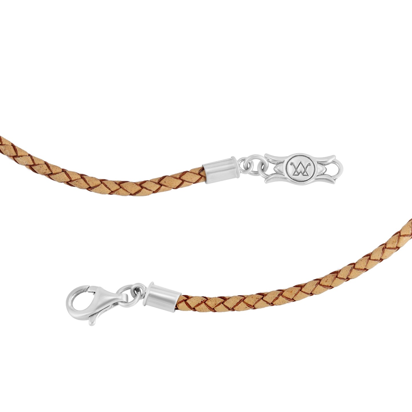 Sterling Silver Rhodochrosite Natural Leather Squash Blossom Necklace