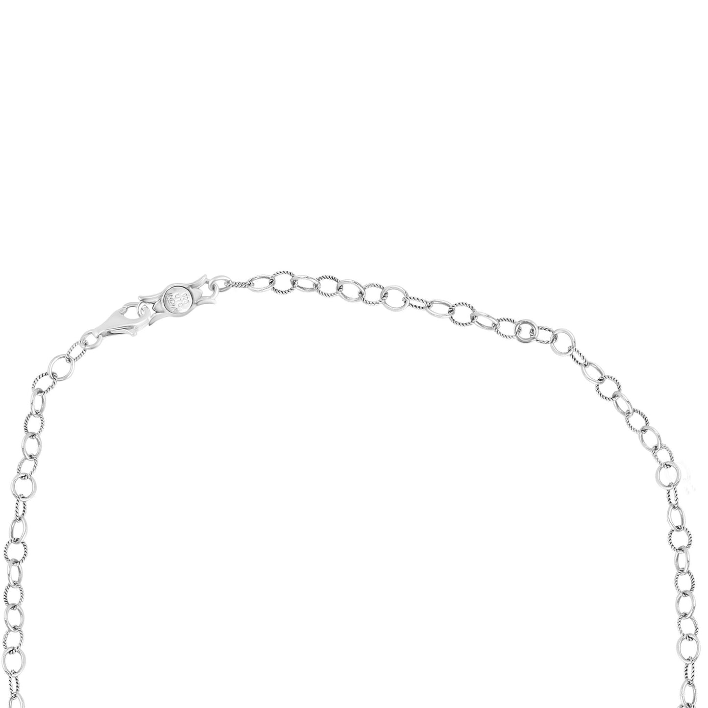 Sterling Silver Kingman Turquoise V-Shaped Naja Necklace, 17 to 20 Inches