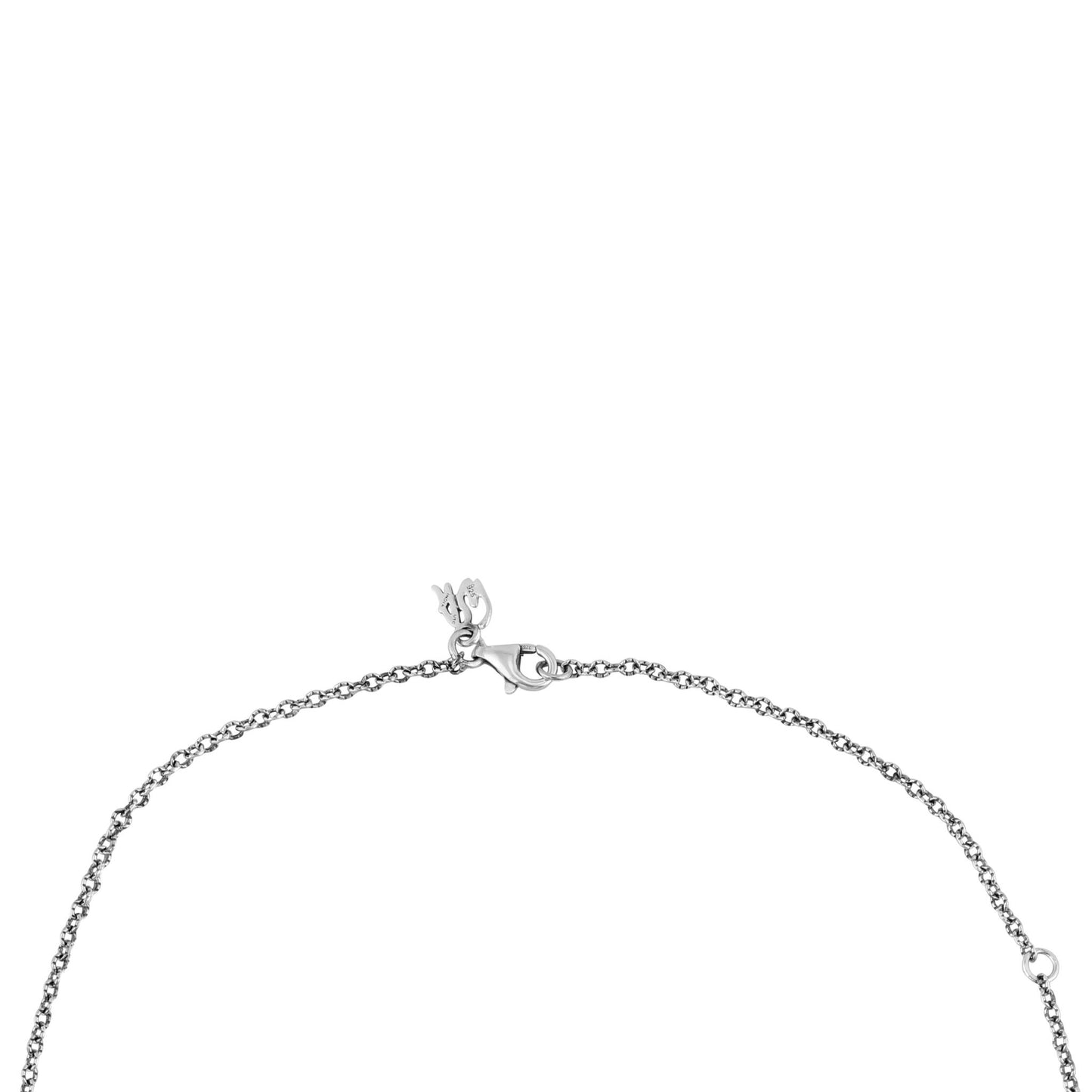Sterling Silver Sleeping Beauty Turquoise Initial "Q" Pendant and Chain Necklace, 17 to 20 Inches