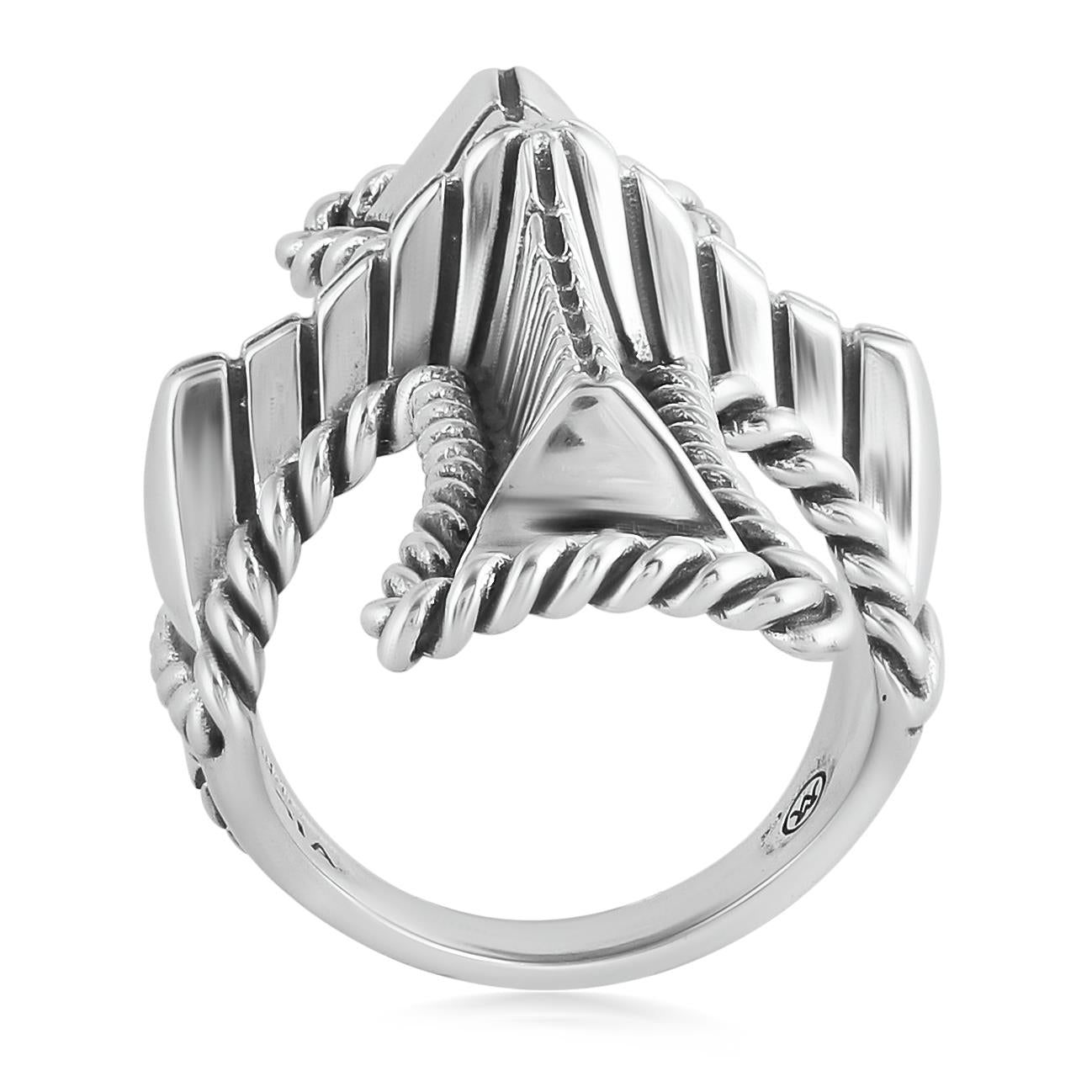 EXCLUSIVELY OURS! Sterling Silver Textured Cross Ring