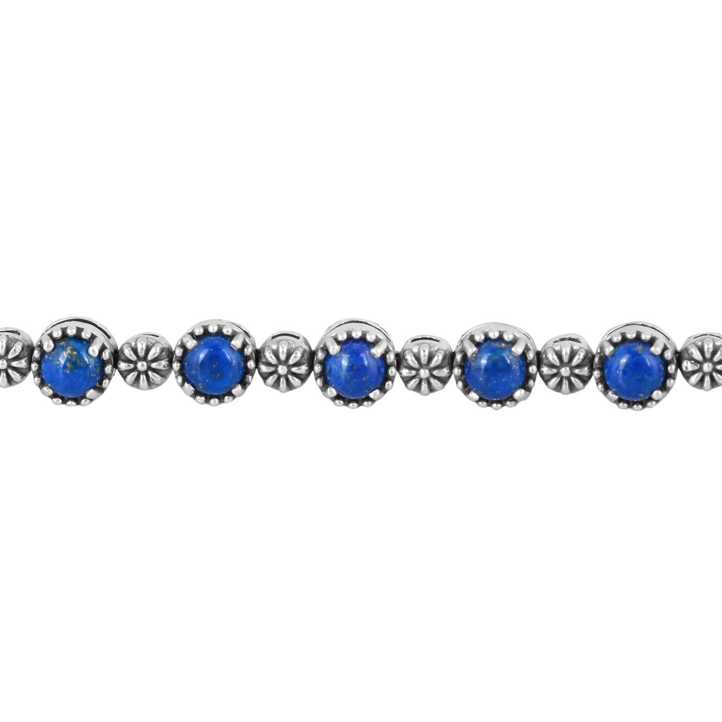 Sterling Silver Lapis Adjustable Friendship Bracelet