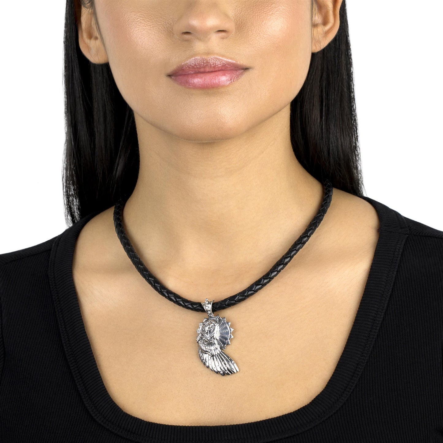 EXCLUSIVELY OURS! Sterling Silver Shell Design Pendant Enhancer