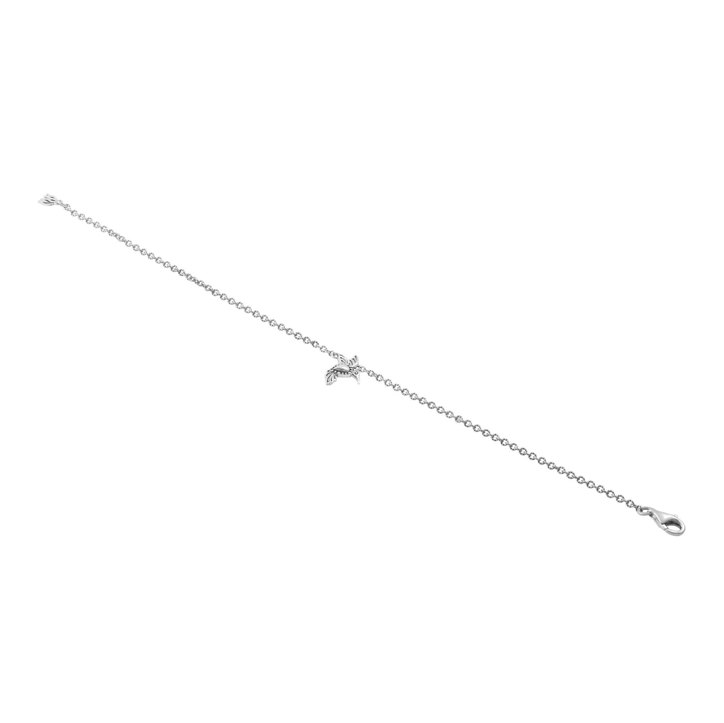 Sterling Silver Hummingbird Anklet