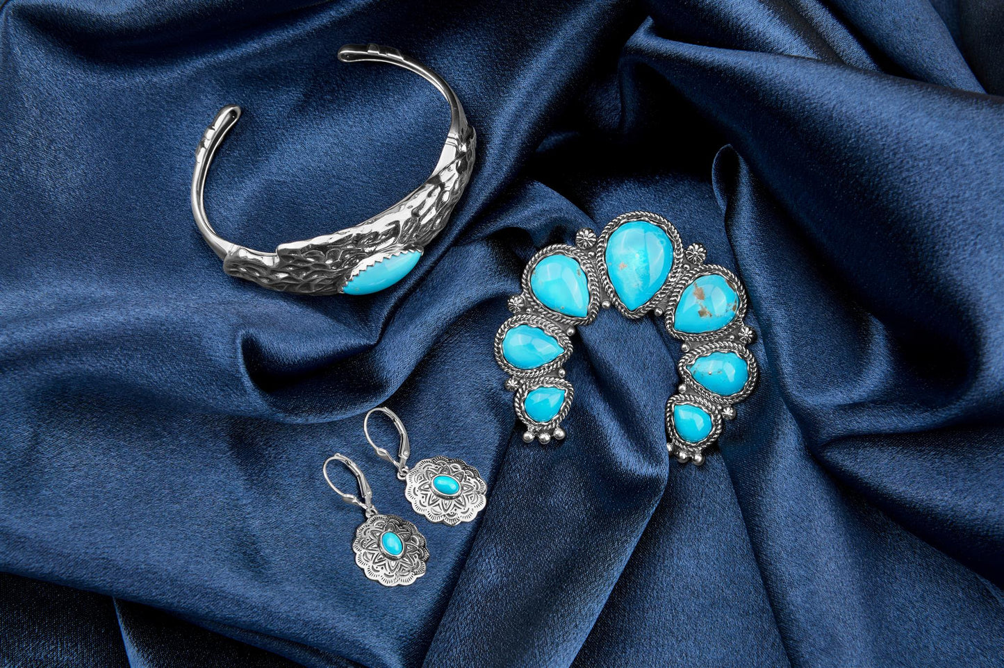 EXCLUSIVELY OURS! Sterling Silver Kingman Turquoise Fritz Casuse Arrowhead Cuff Bracelet, Sizes Small to Large