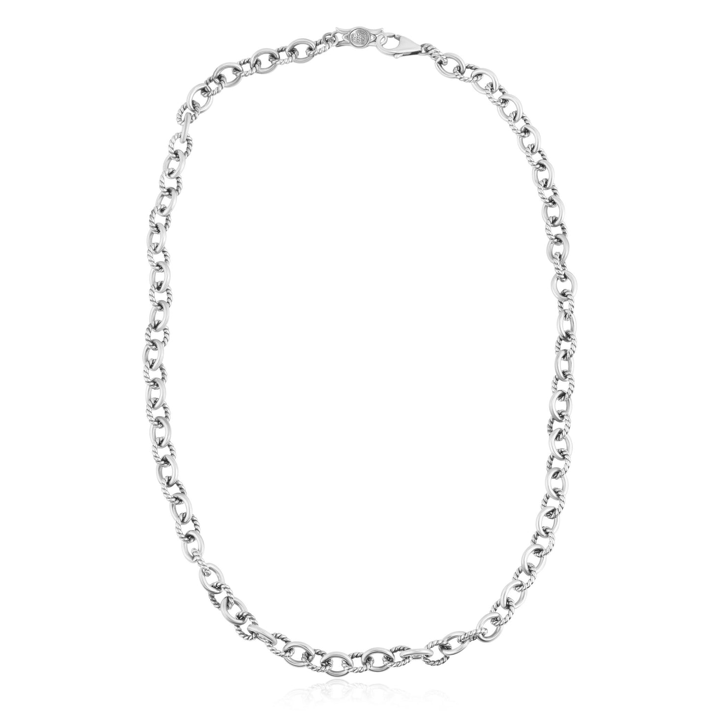 Sterling Silver Oval Link Chain Necklace