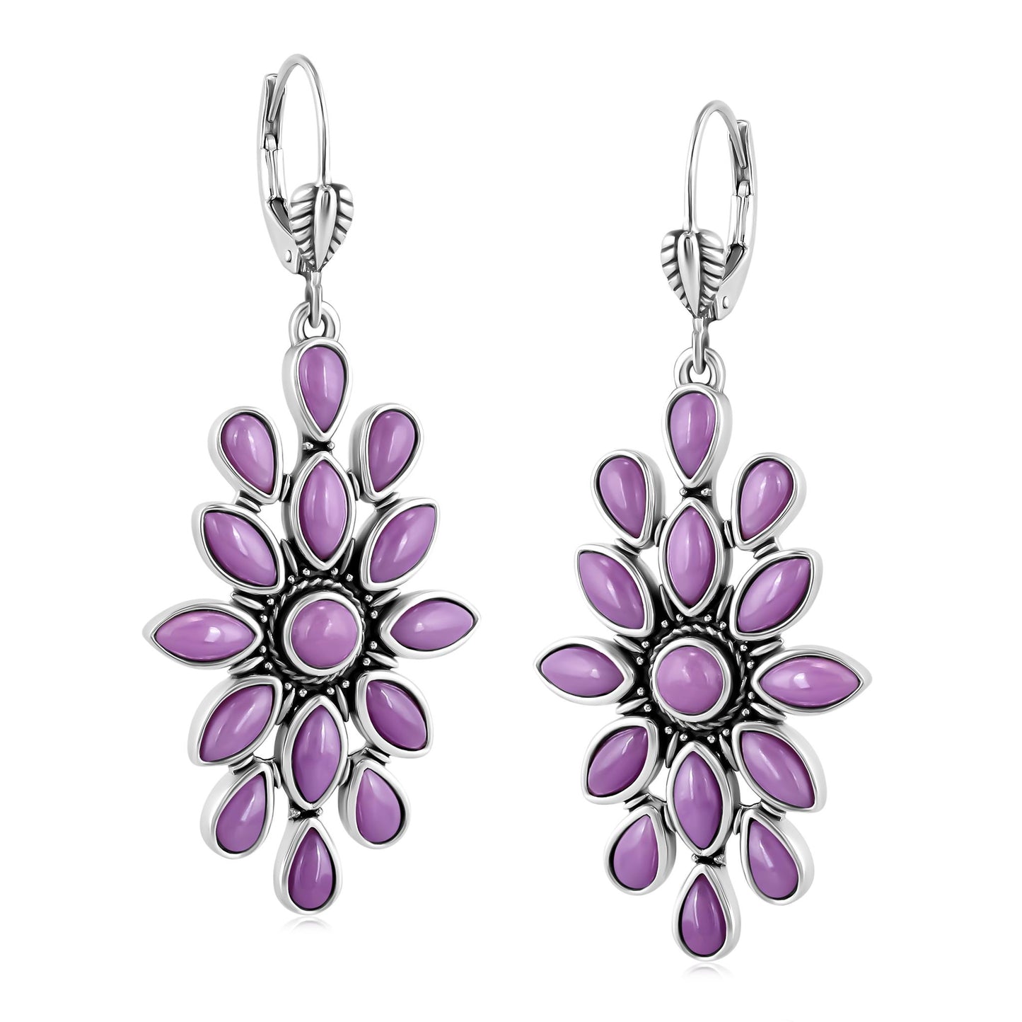 EXCLUSIVELY OURS! Sterling Silver Phosphosiderite Cluster Dangle Earrings