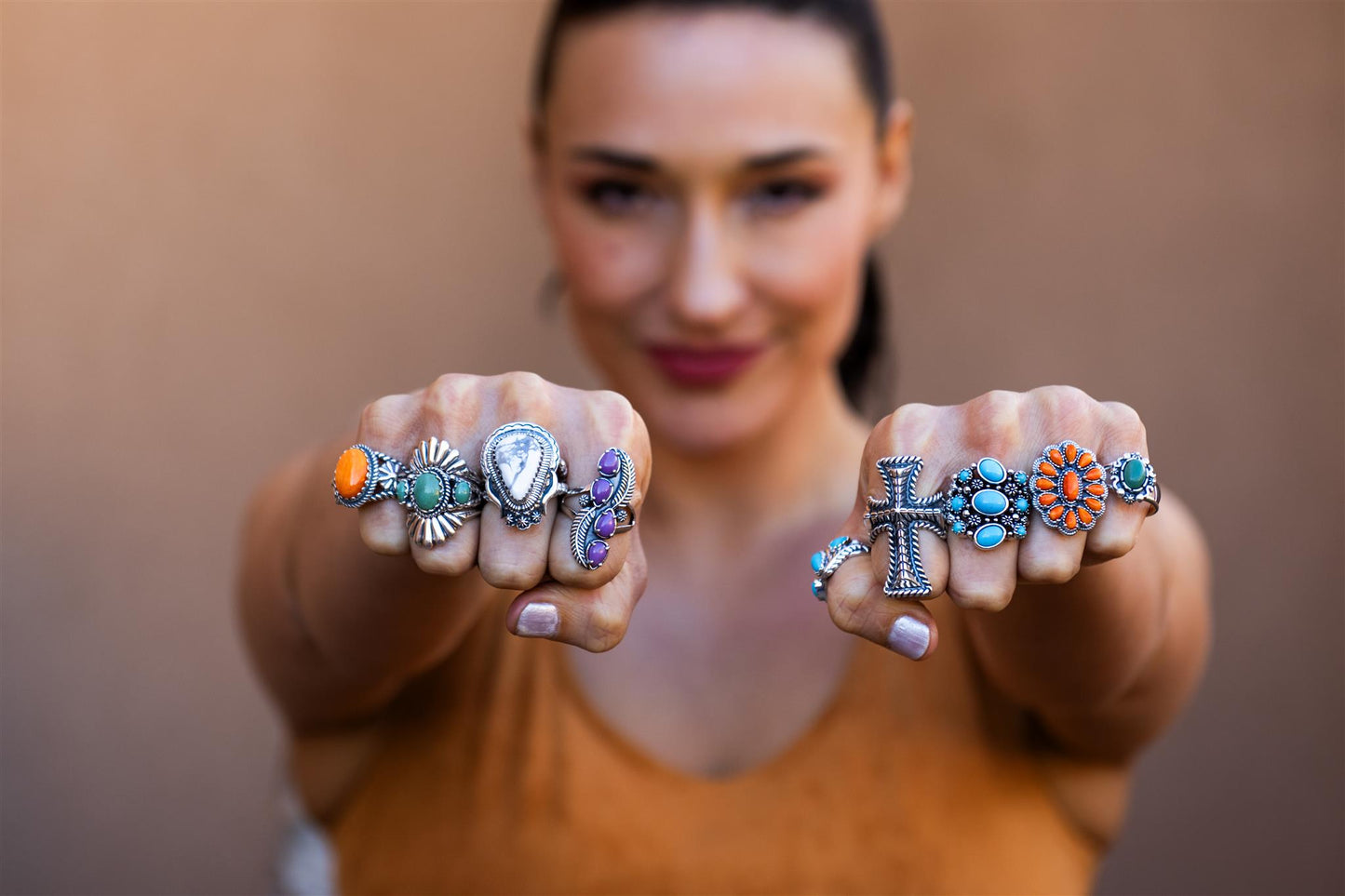 EXCLUSIVELY OURS! Sterling Silver Phosphosiderite Elongated Leaf Ring, Sizes 5 to 10