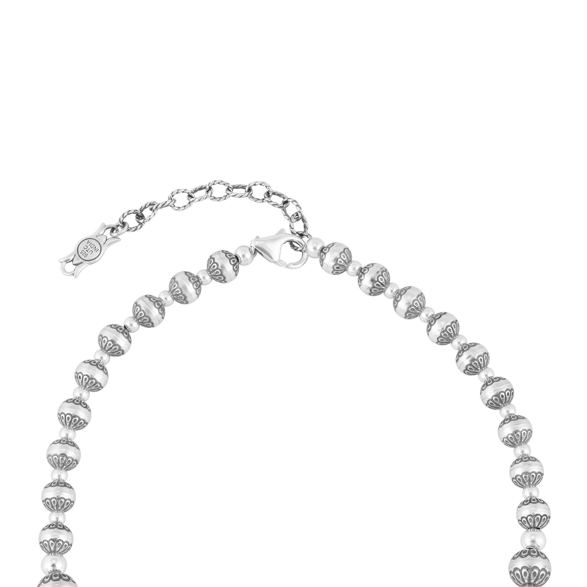 Sterling Silver Bold Native Pearl Necklace