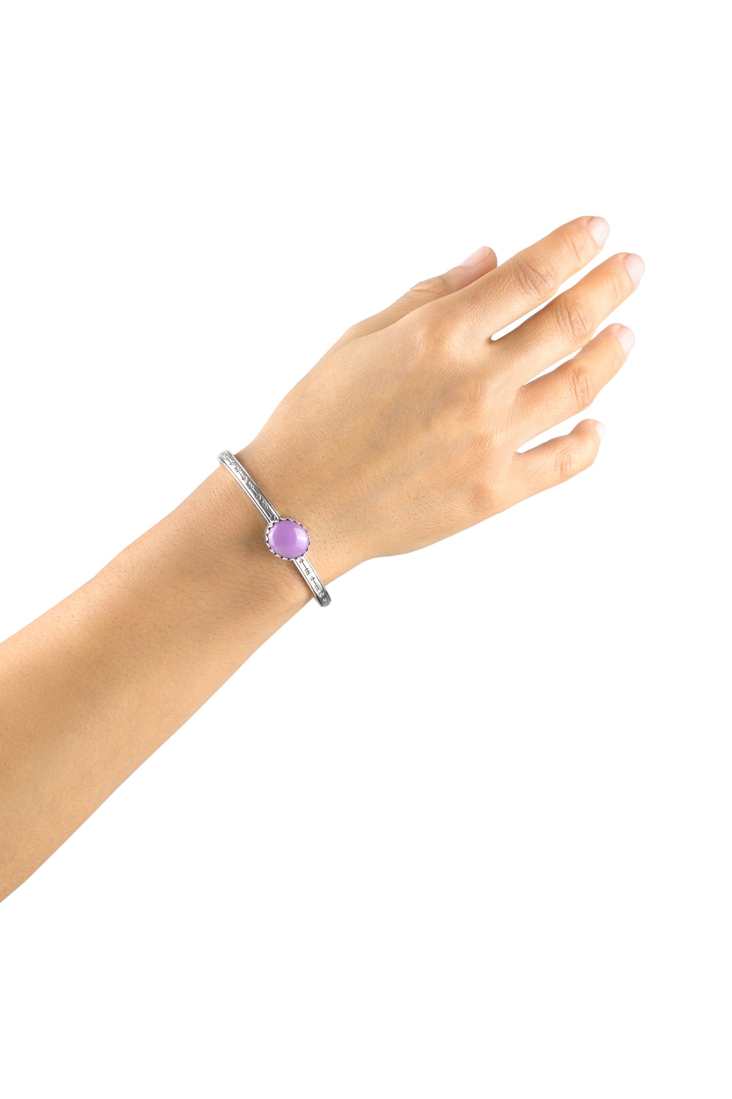 EXCLUSIVELY OURS! Sterling Silver Phosphosiderite Oval Cut Stackable Cuff Bracelet, Sizes Small to Large