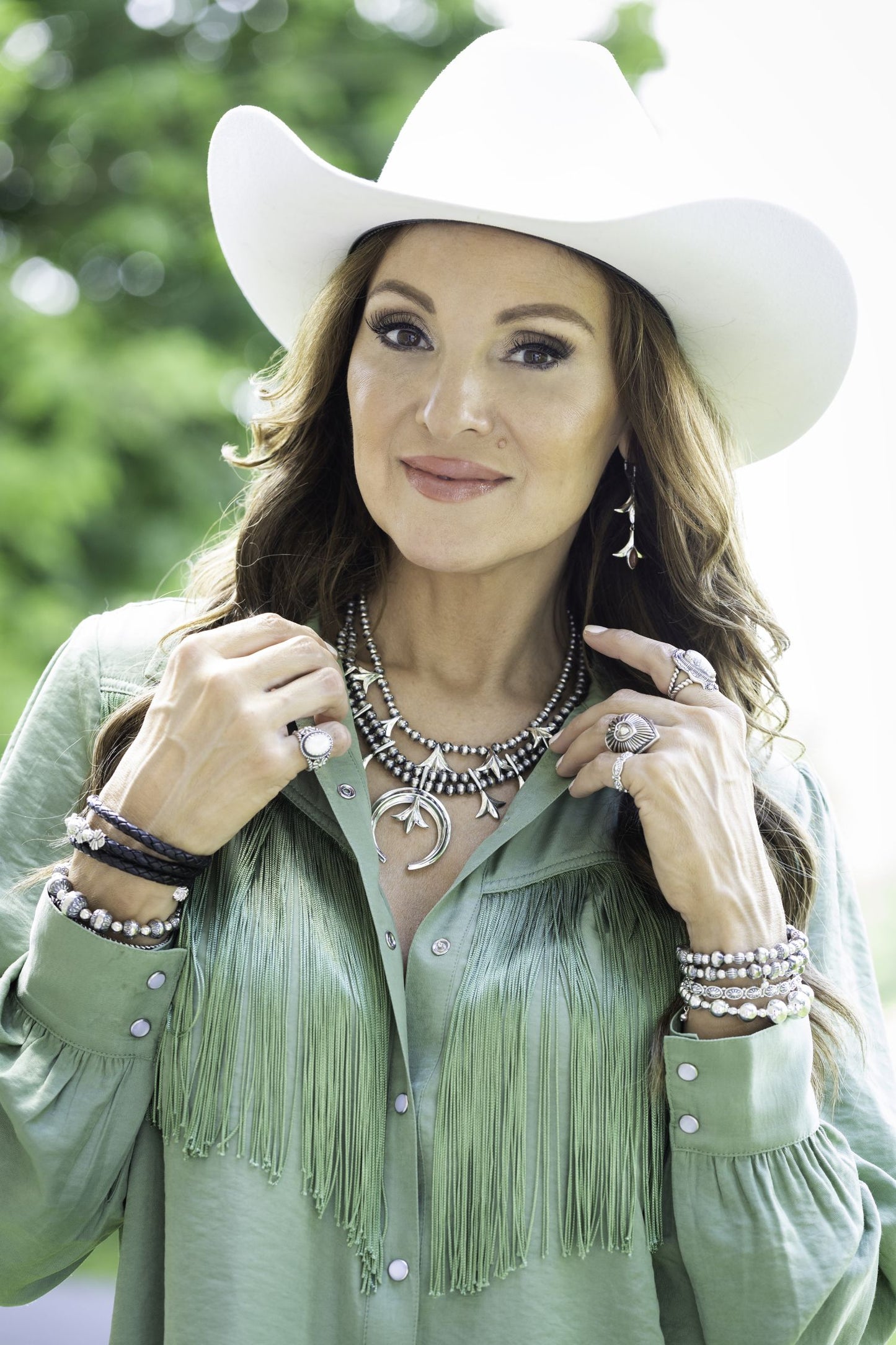 Sterling Silver Beaded Wrap Bracelet