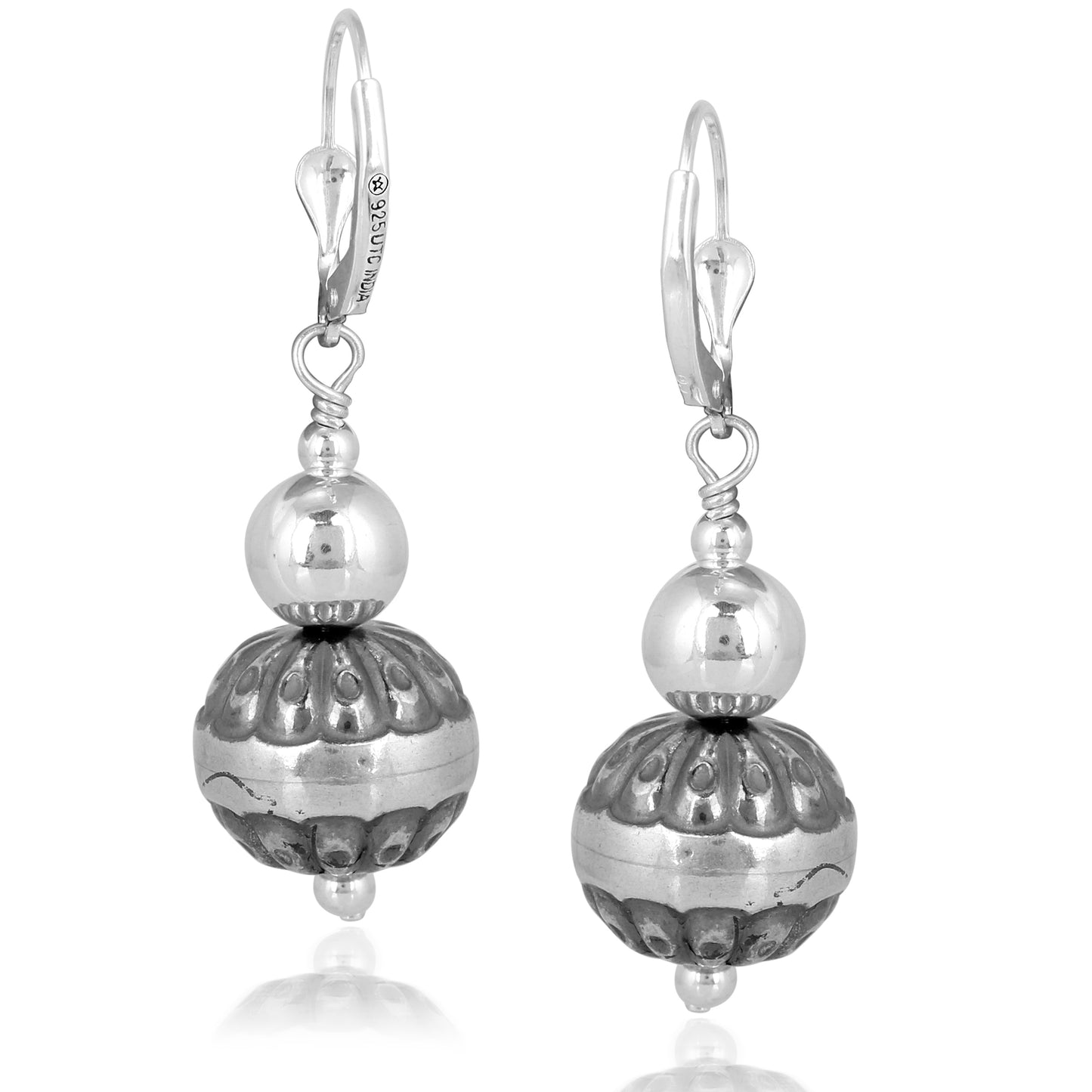 Sterling Silver Native Pearl Drop and Dangle Earrings