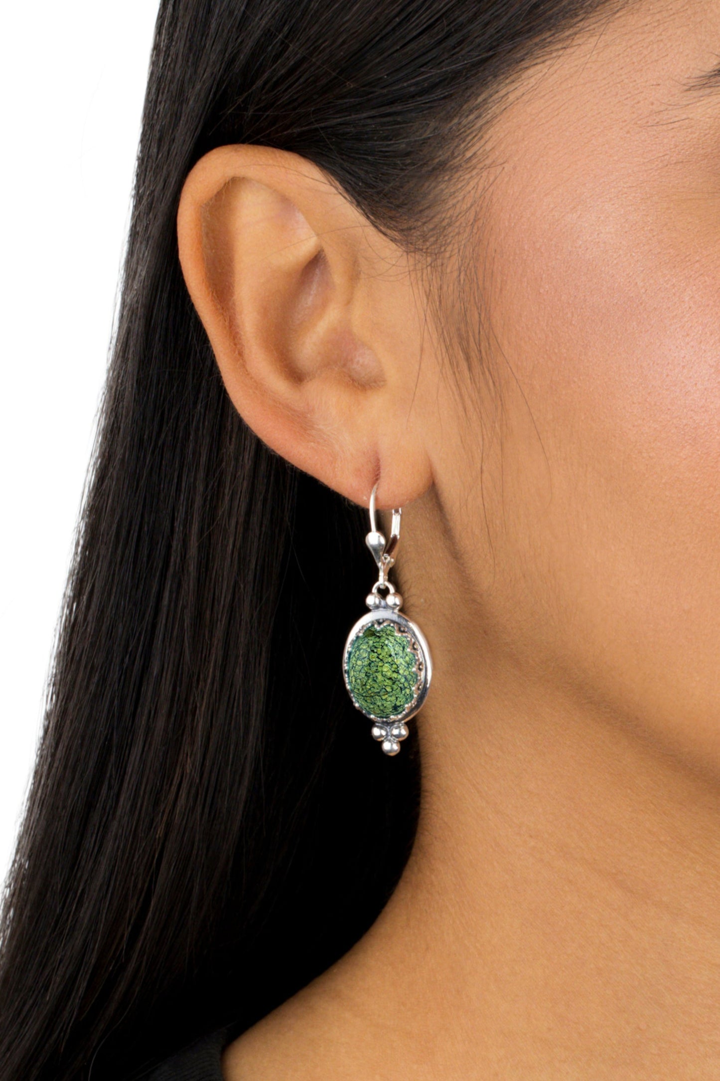 EXCLUSIVELY OURS! Sterling Silver Serpentine Crown Detail Lever Back Earrings