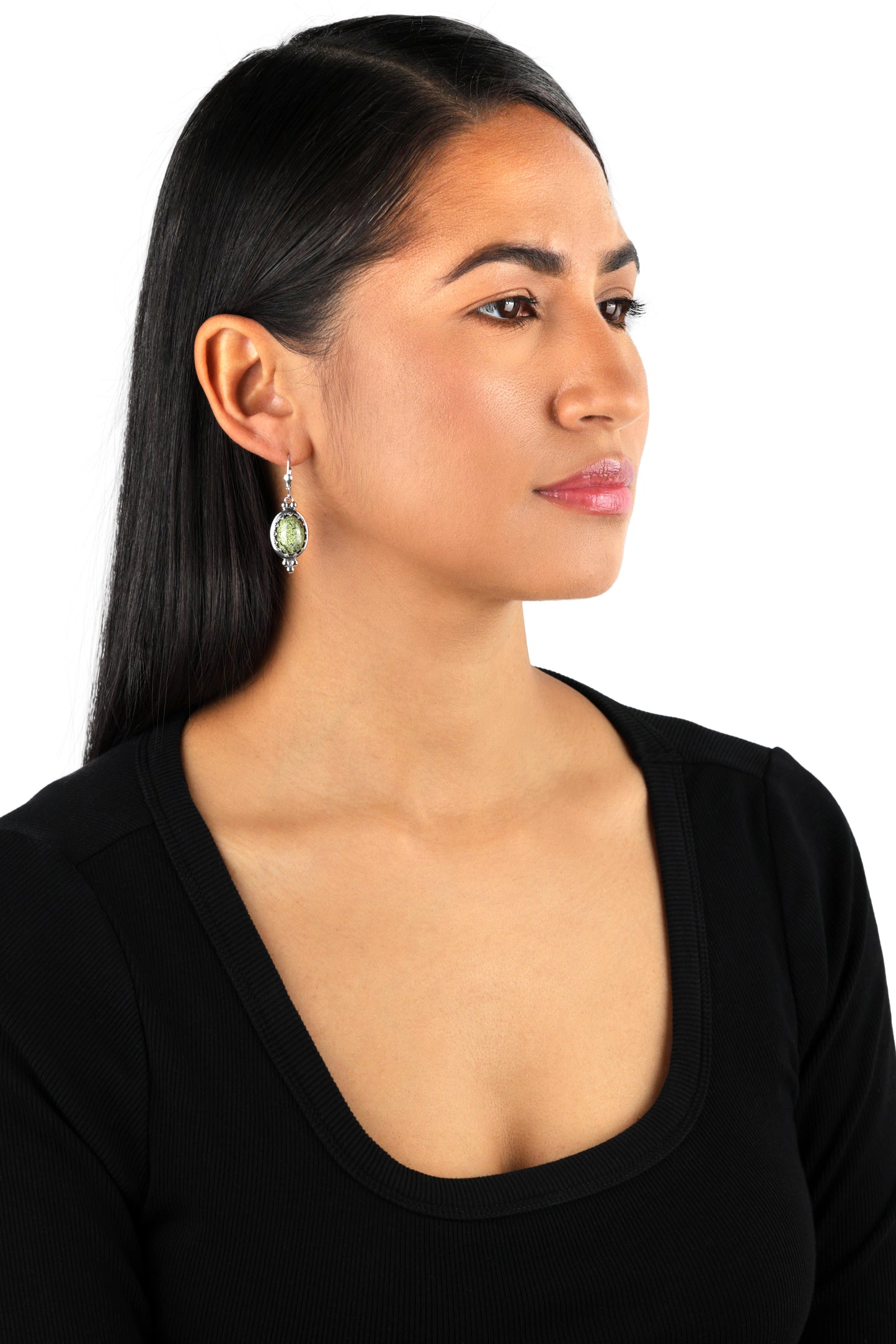 EXCLUSIVELY OURS! Sterling Silver Serpentine Crown Detail Lever Back Earrings
