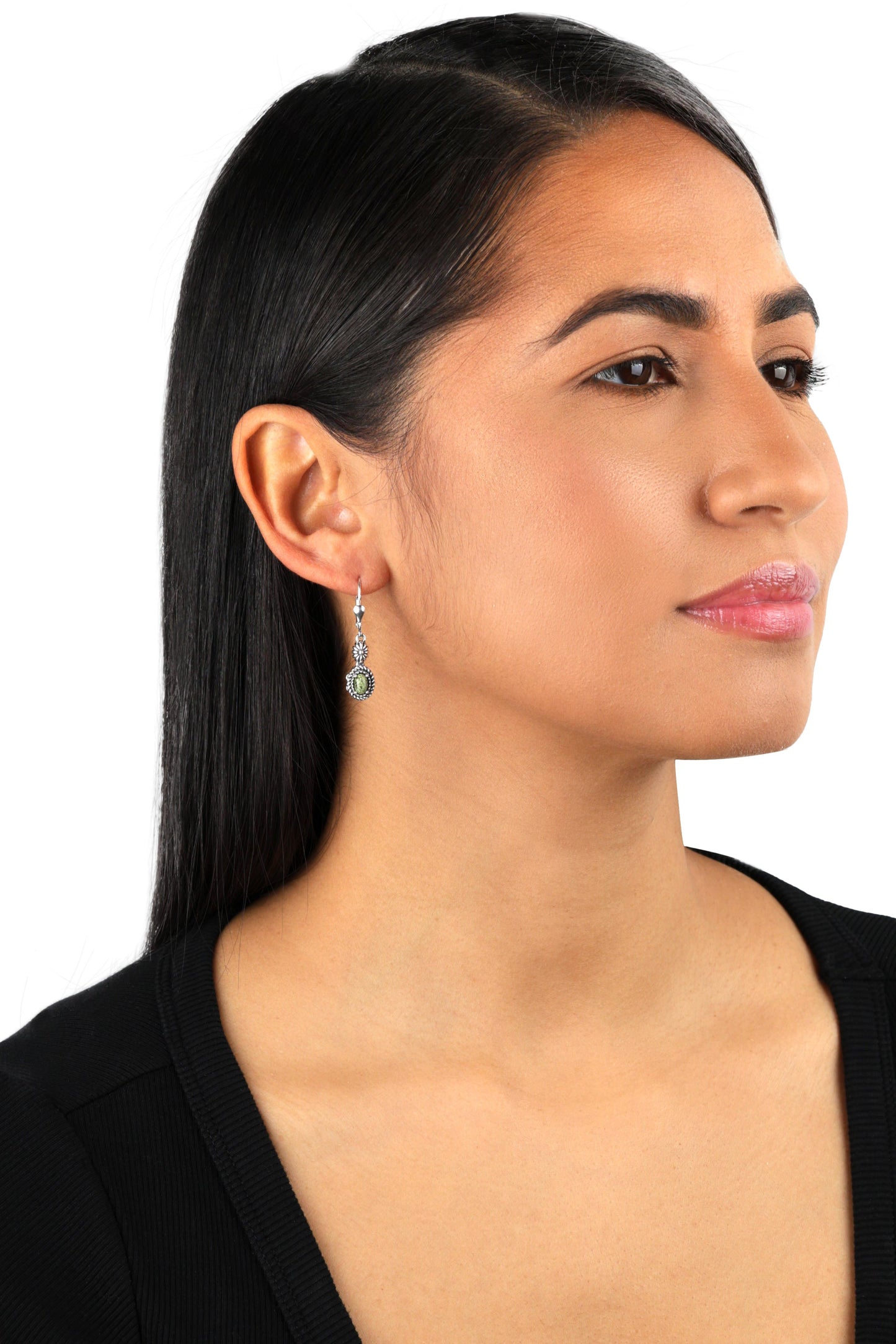 EXCLUSIVELY OURS! Sterling Silver Serpentine Floral and Rope Design Dangle Earrings