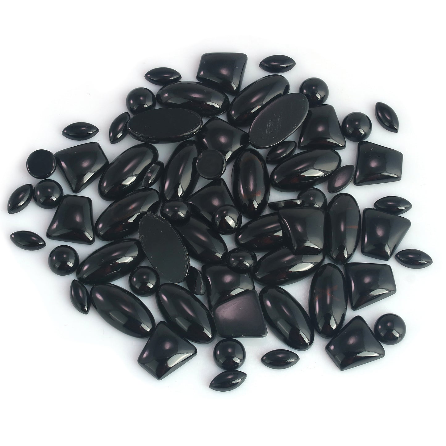 EXCLUSIVELY OURS! Sterling Silver Black Agate Oval Rope and Concha Flower Stud Earring Set