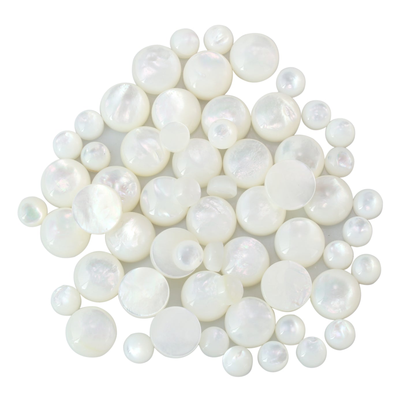 EXCLUSIVELY OURS! Sterling Silver White Mother of Pearl Oval Rope and Concha Flower Stud Earring Set