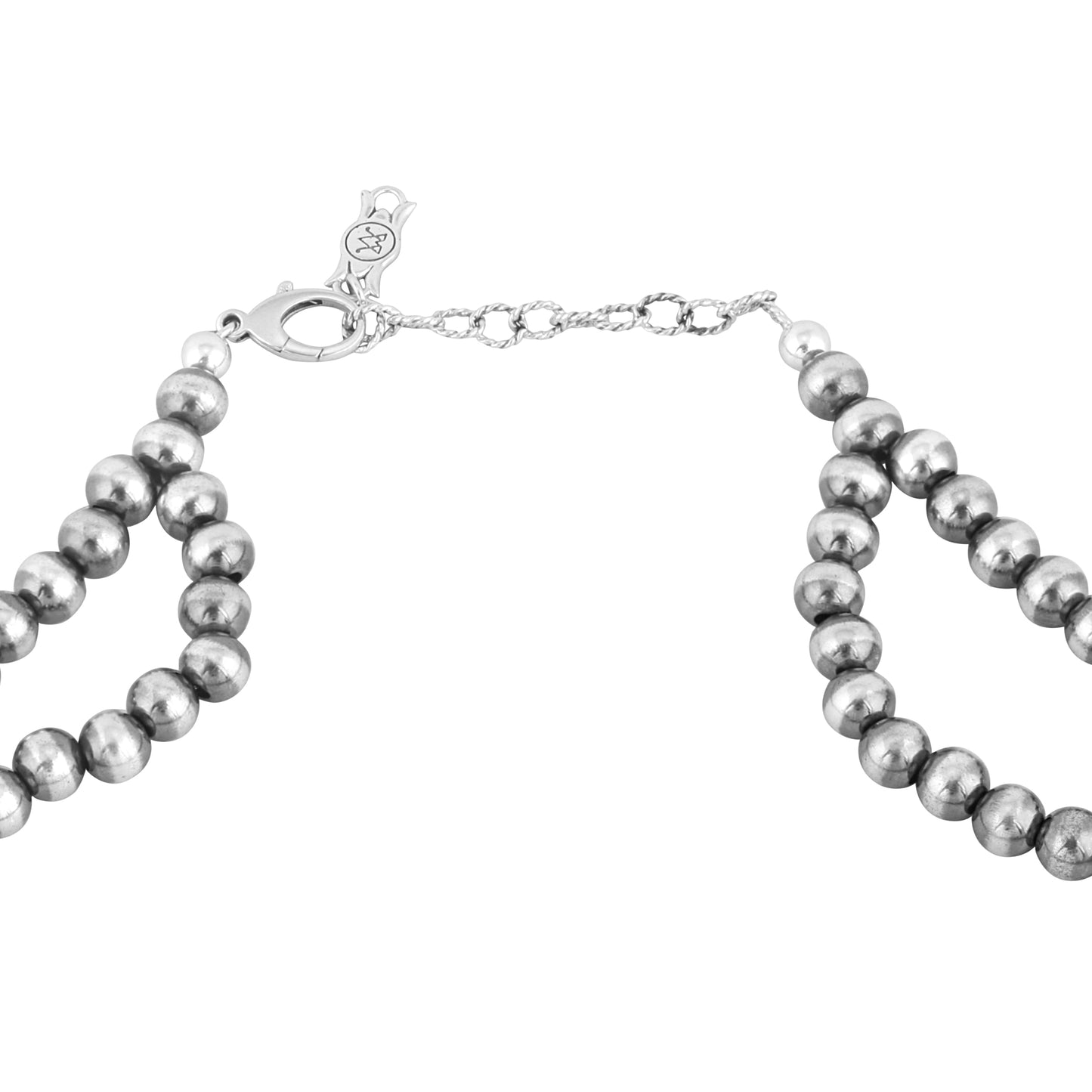 Sterling Silver Green Turquoise Large Naja Squash Blossom Necklace, 21 to 24 Inches