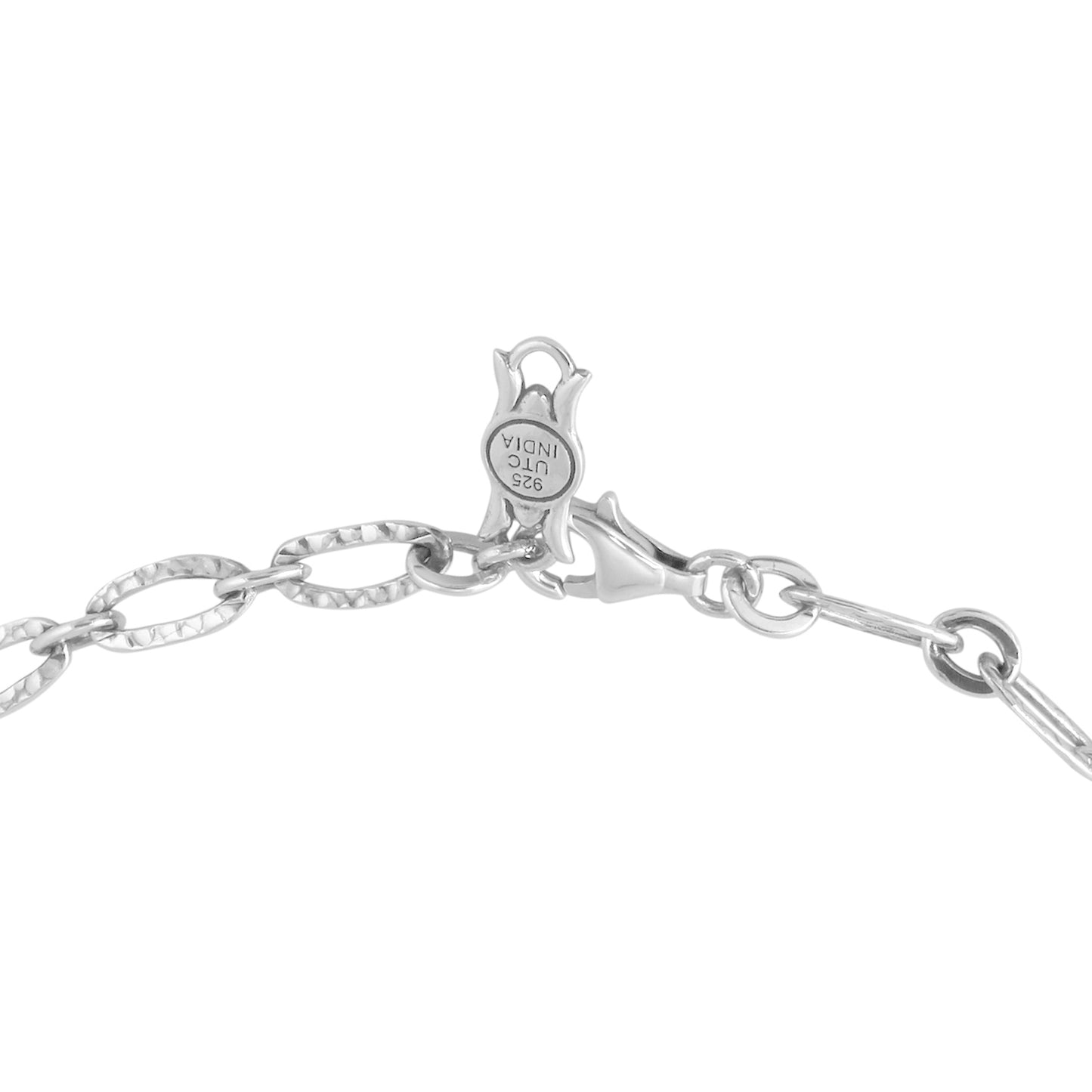 Sterling Silver Polished Oval Link Chain Necklace, 17 Inch or 20 Inch Length