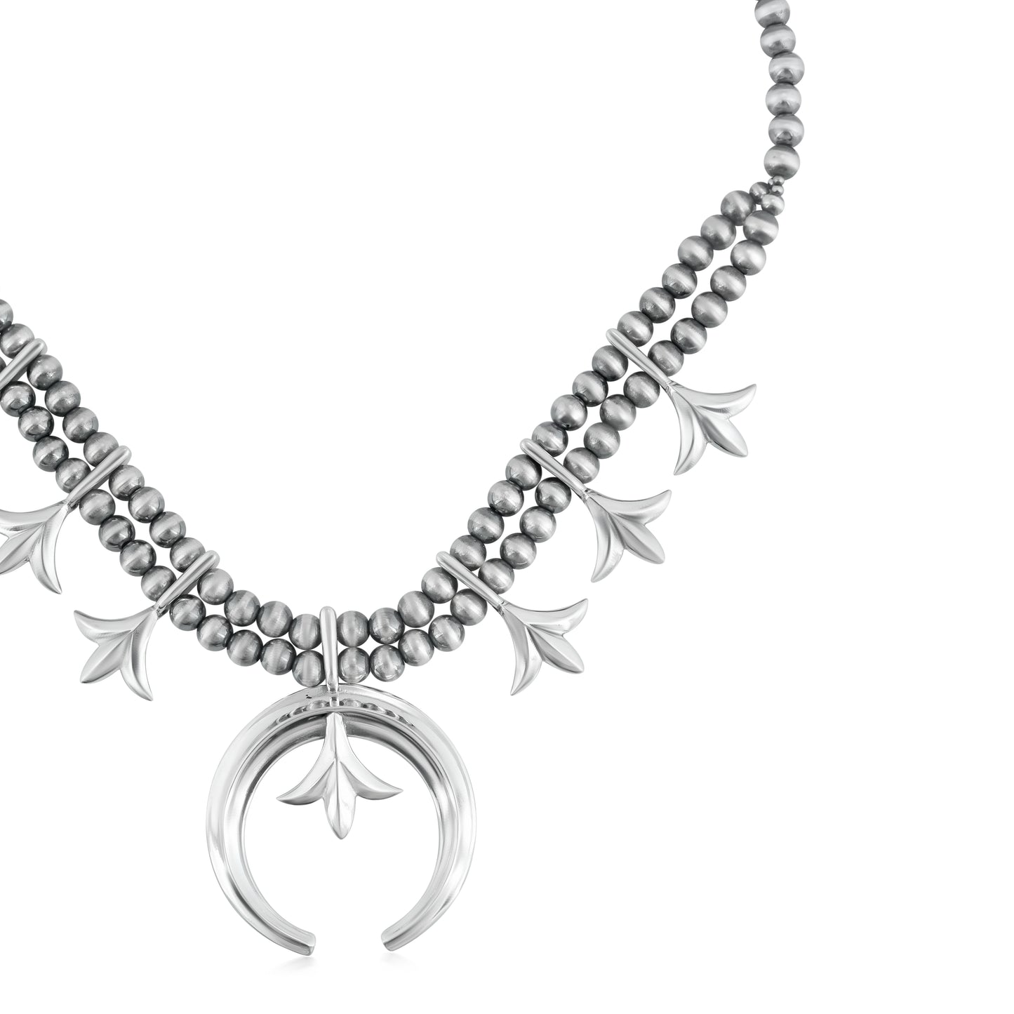 EXCLUSIVELY OURS! Sterling Silver Squash Blossom Necklace, 17-20 Inches