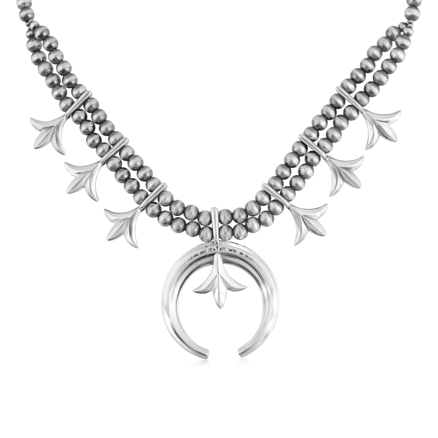 EXCLUSIVELY OURS! Sterling Silver Squash Blossom Necklace, 17-20 Inches