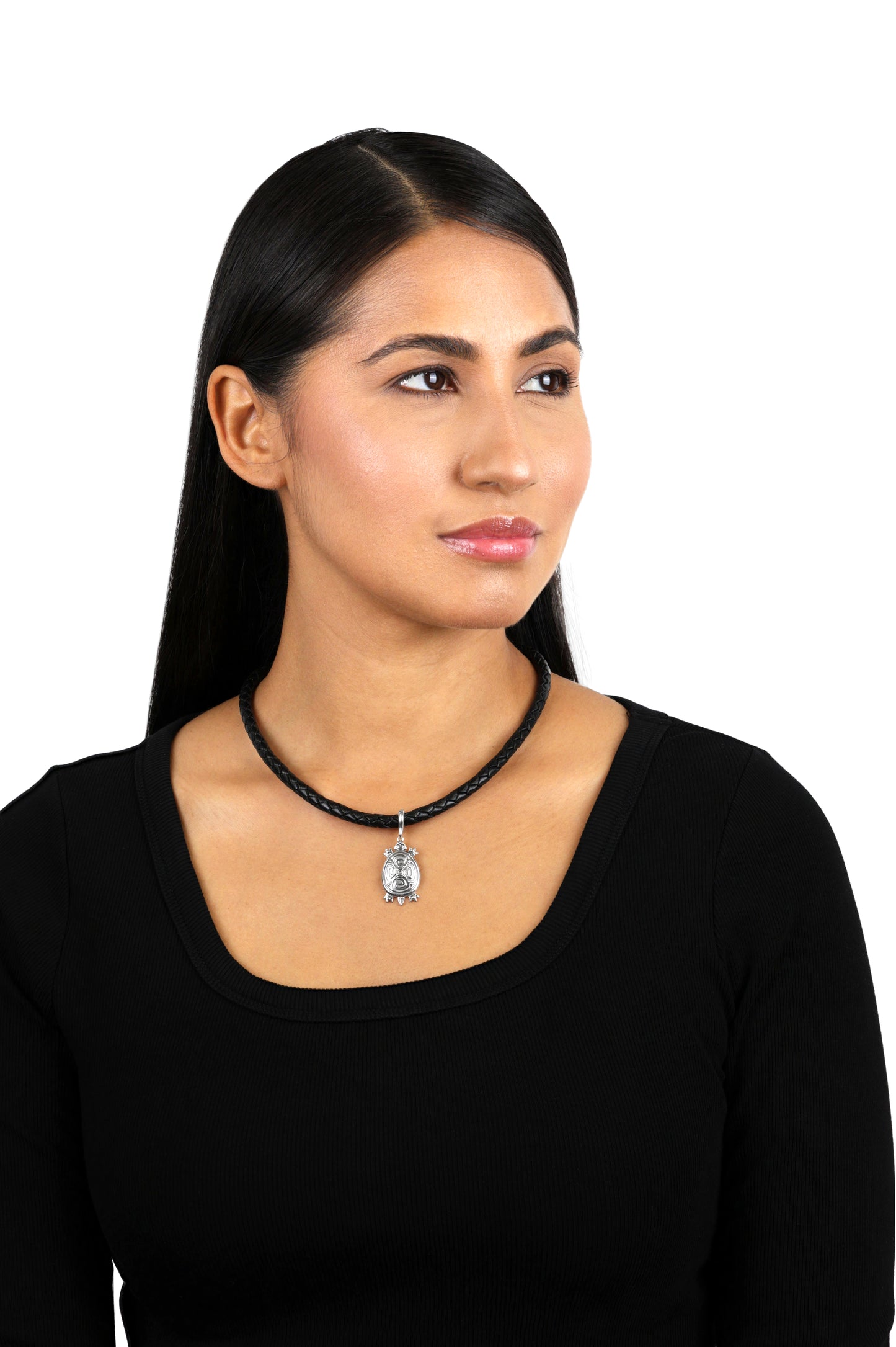 Sterling Silver Earth Spirit Turtle Pendant Enhancer