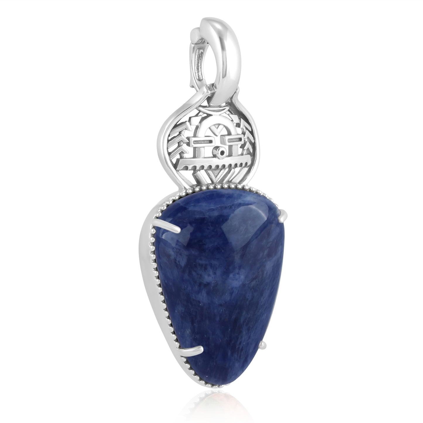 Sterling Silver Fritz Casuse Yeibichai Sodalite Pendant Enhancer