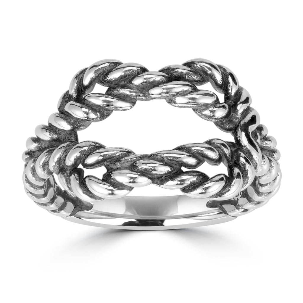 American West Sterling Silver Lasso Love Knot Ring, Sizes 5, 6 and 8