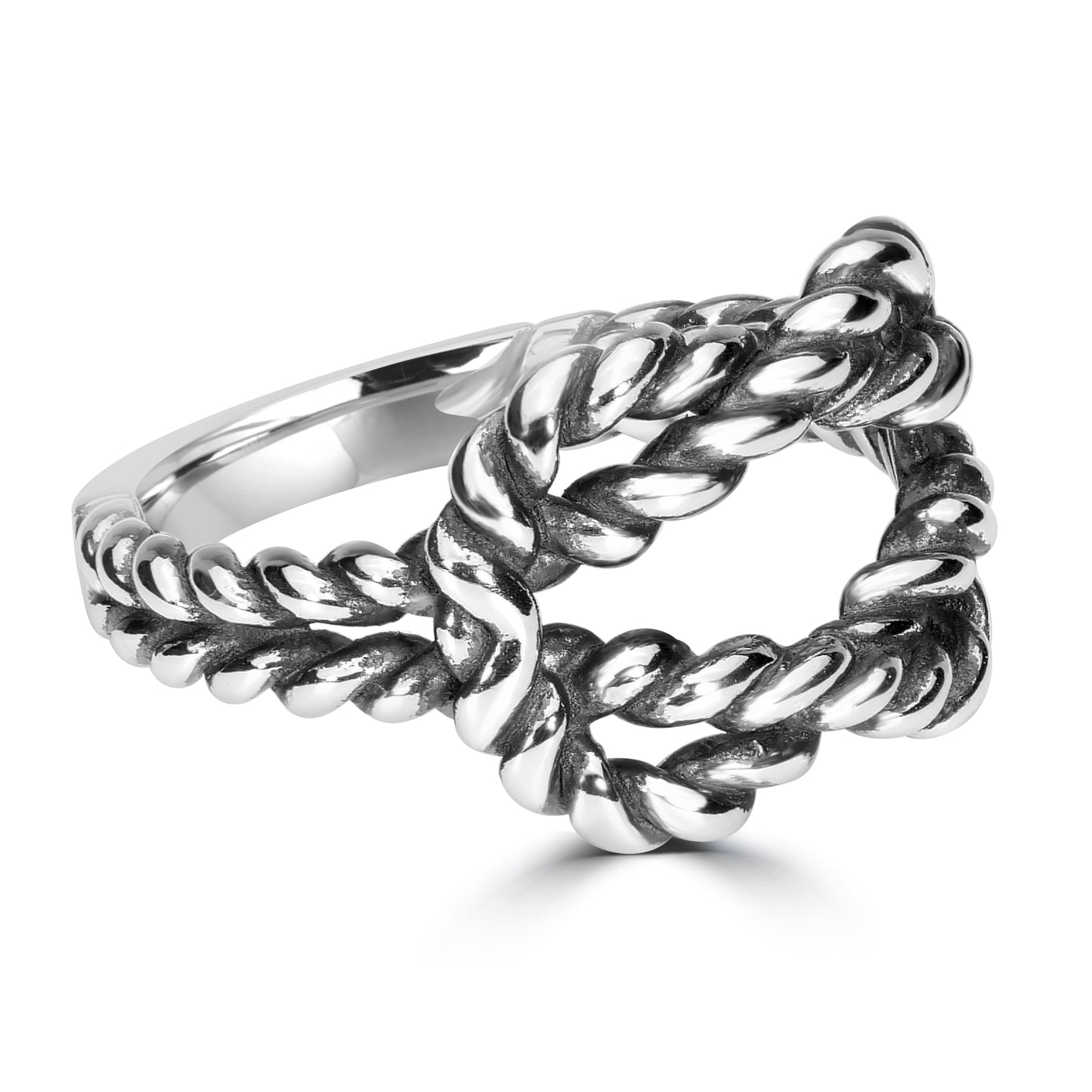 Sterling Silver Lasso Love Knot Ring, Sizes 5, 6 and 8