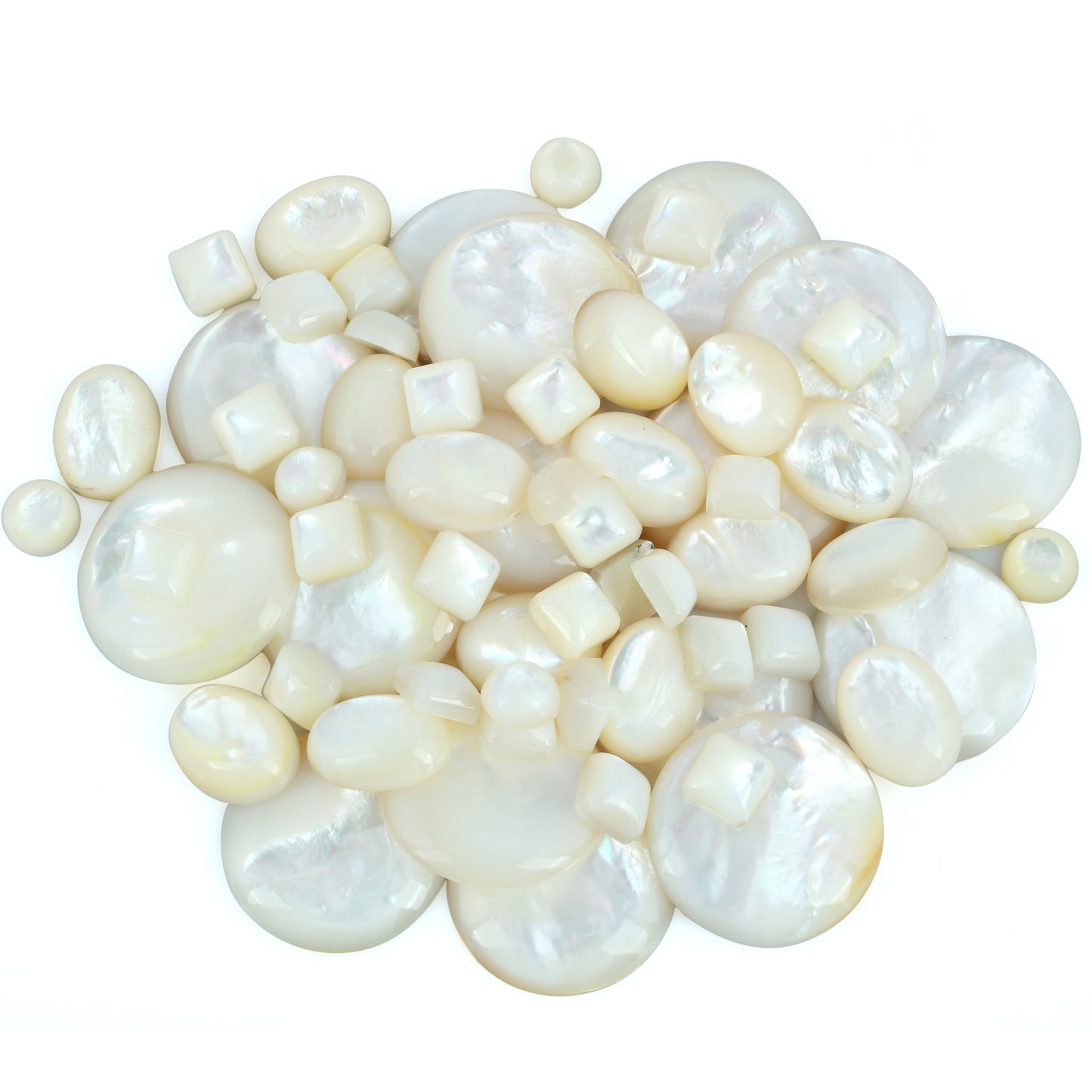 EXCLUSIVELY OURS! Sterling Silver White Mother of Pearl Pear Shaped Dangle Earrings