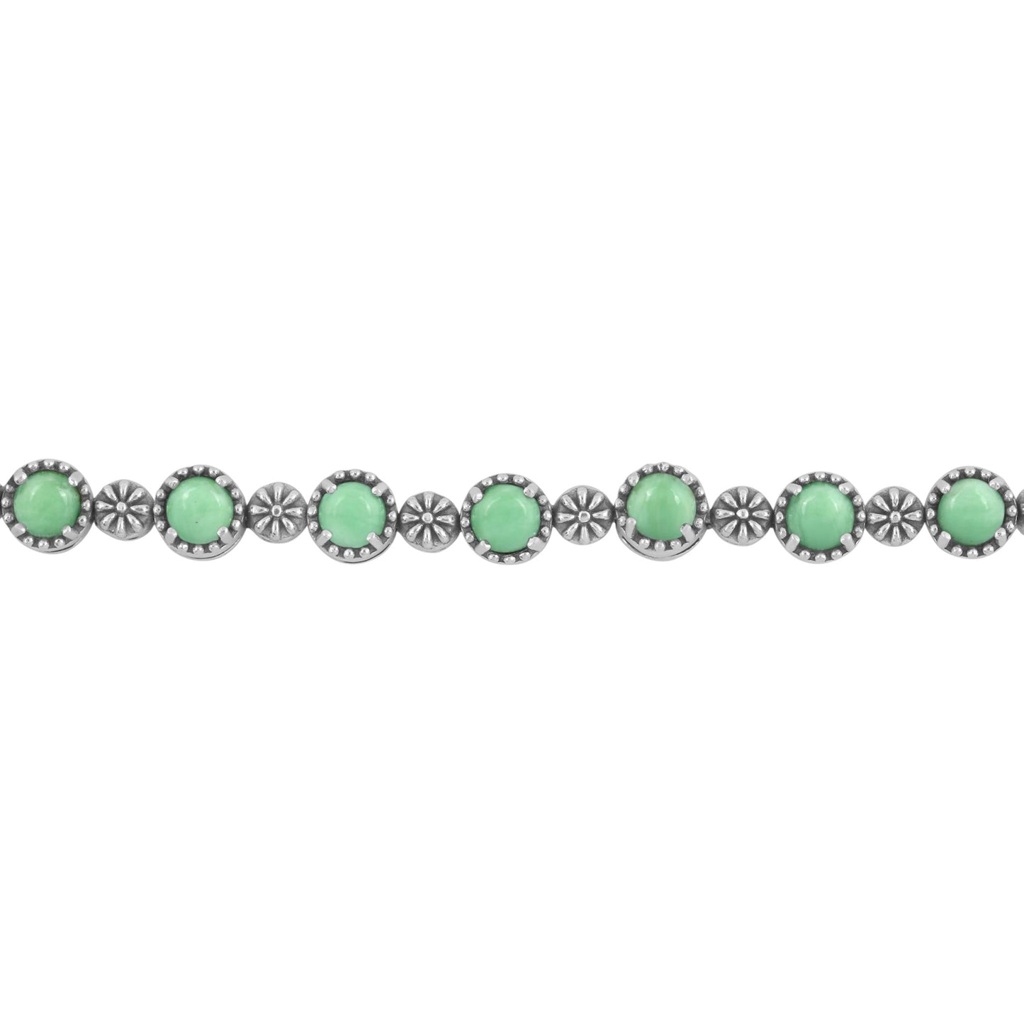 Sterling Silver Variscite Adjustable Friendship Bracelet