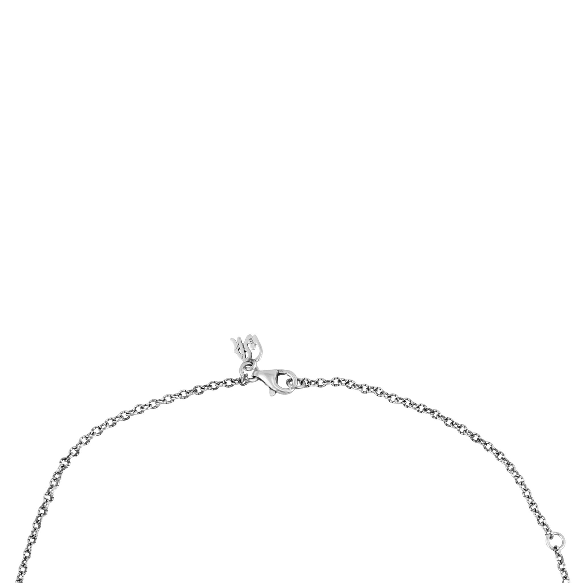Sterling Silver Sleeping Beauty Turquoise Initial "U" Pendant and Chain Necklace, 17 to 20 Inches