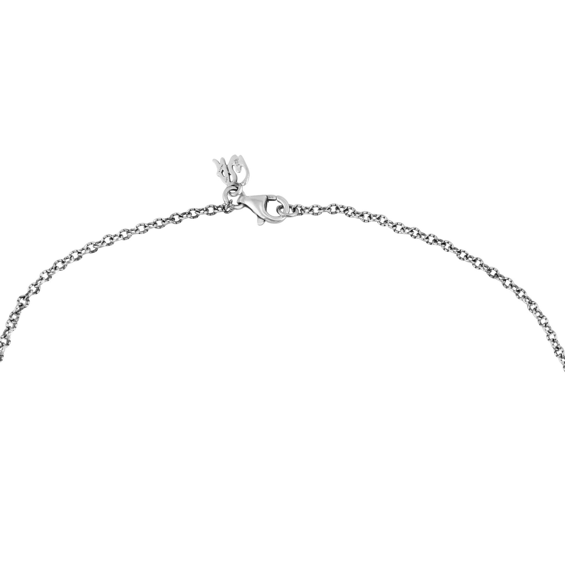 Sterling Silver Sleeping Beauty Turquoise Initial "V" Pendant and Chain Necklace, 17 to 20 Inches