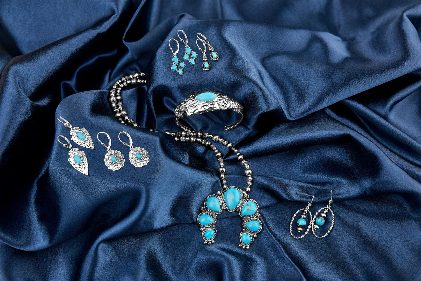 EXCLUSIVELY OURS! Sterling Silver Kingman Turquoise Fritz Casuse Arrowhead Cuff Bracelet, Sizes Small to Large