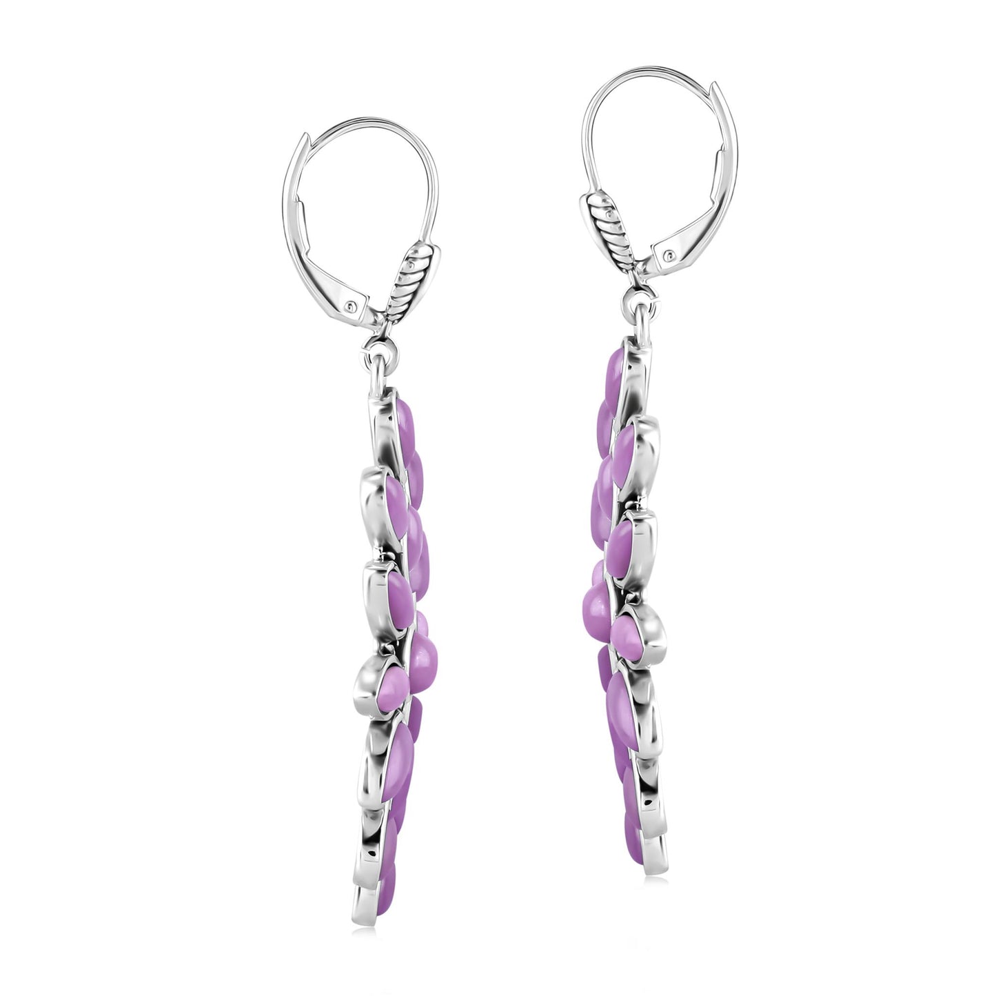 EXCLUSIVELY OURS! Sterling Silver Phosphosiderite Cluster Dangle Earrings