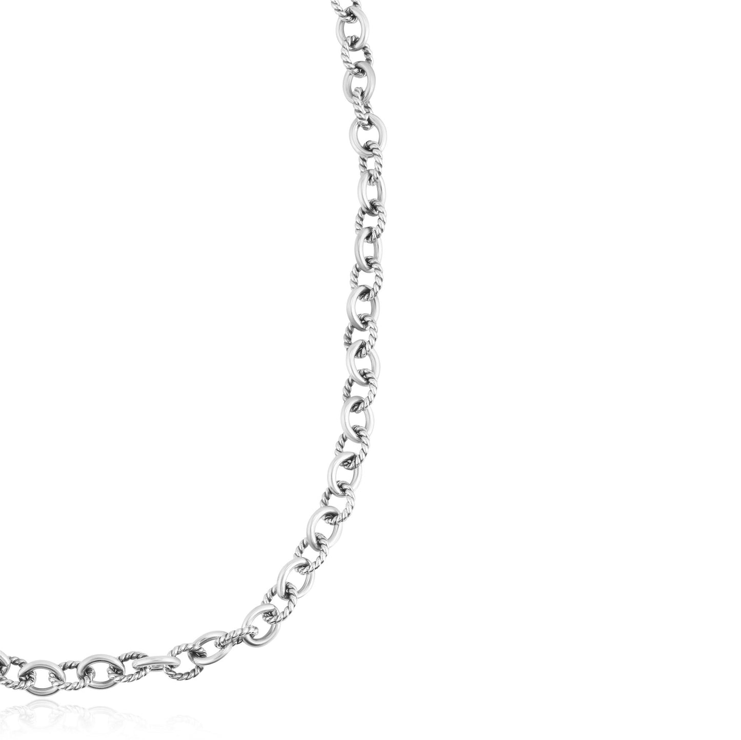 Sterling Silver Oval Link Chain Necklace