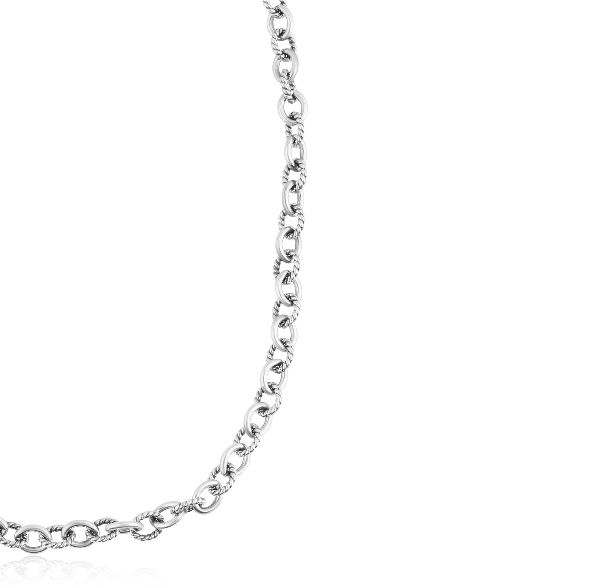 Sterling Silver Oval Link Chain Necklace