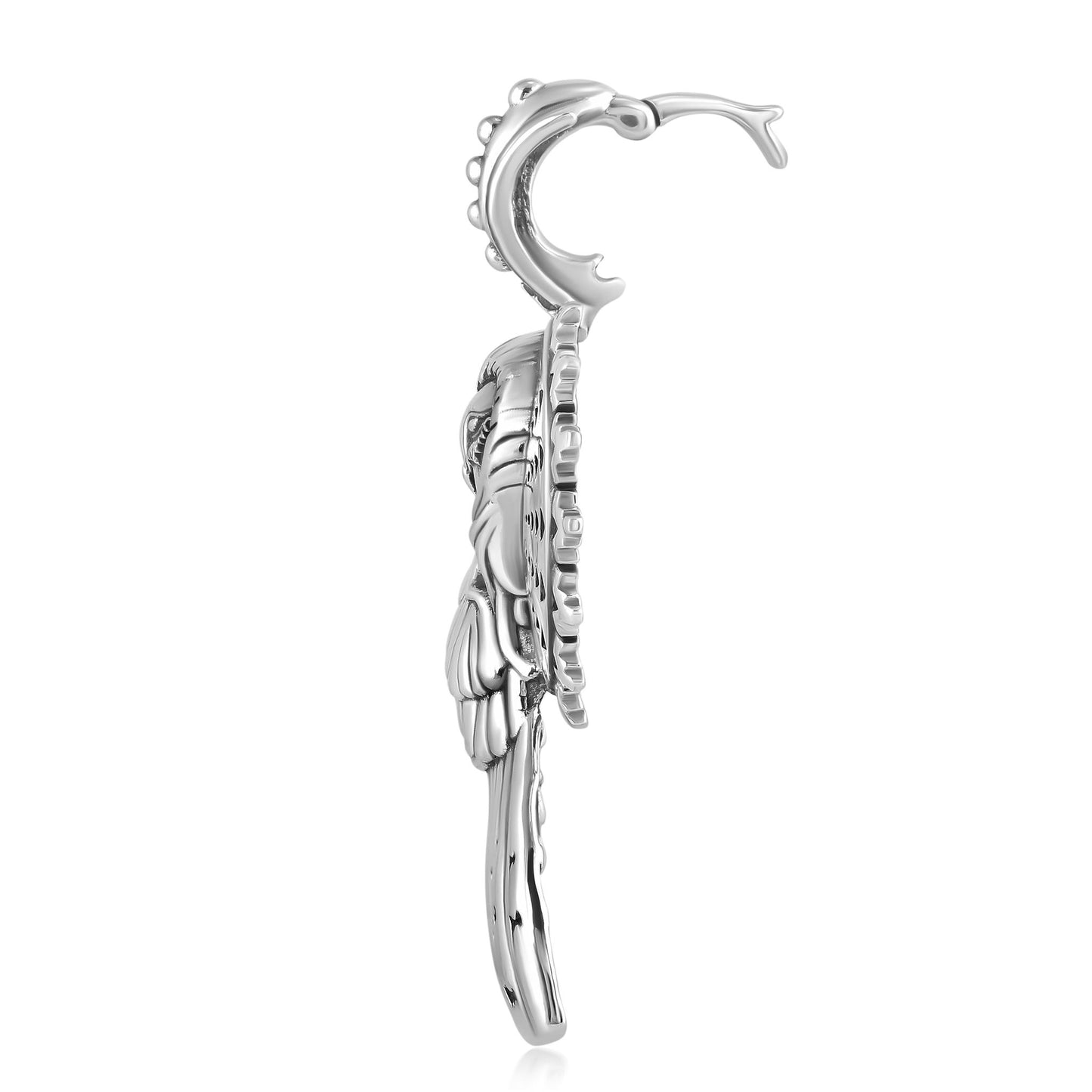 EXCLUSIVELY OURS! Sterling Silver Shell Design Pendant Enhancer
