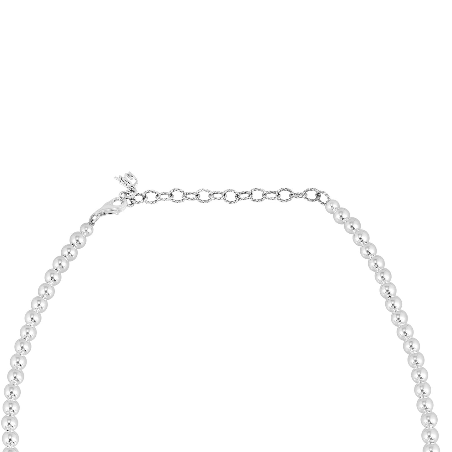 Sterling Silver Ruby Zoisite Oval Squash Blossom Necklace