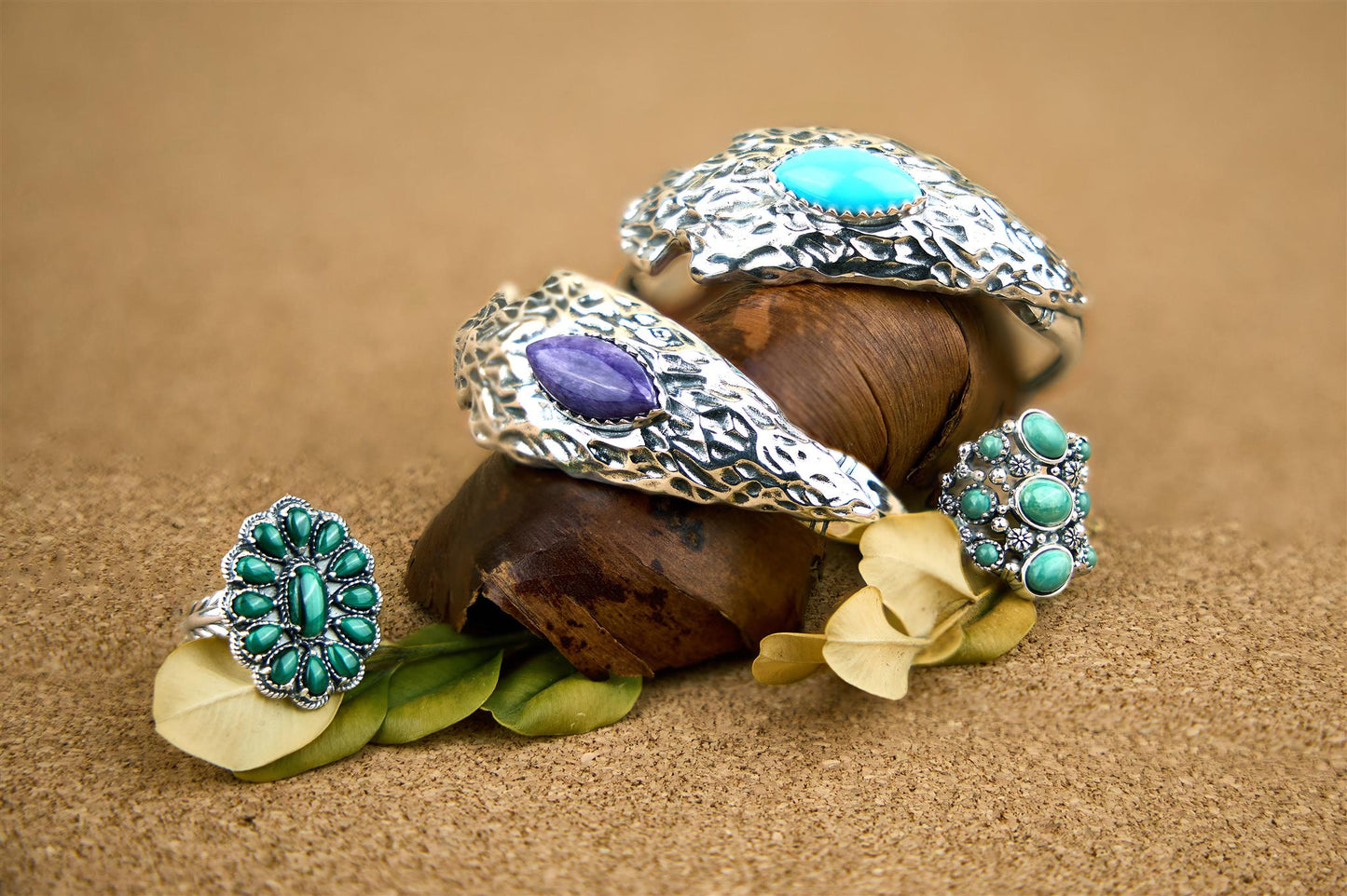 EXCLUSIVELY OURS! Sterling Silver Kingman Turquoise Fritz Casuse Arrowhead Cuff Bracelet, Sizes Small to Large